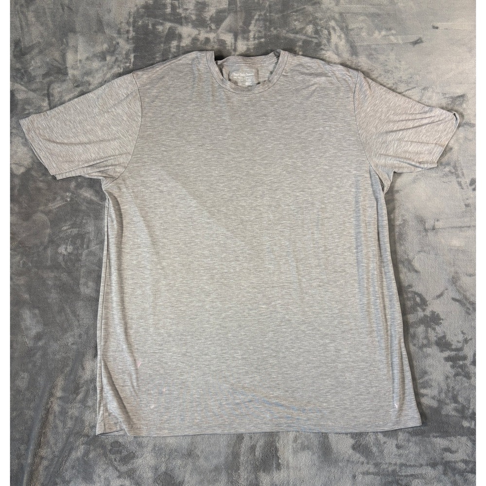 Fresh Clean Threads Mens Performance T Shirt 2XL Tall Heather Grey Lyocell Blend